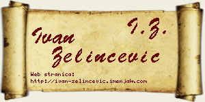 Ivan Zelinčević vizit kartica